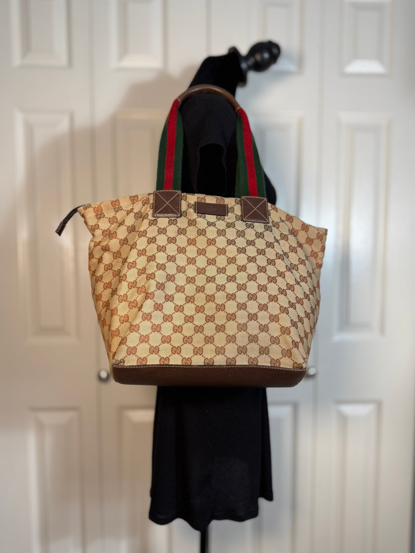 Gucci Sherry Line Canvas Tote