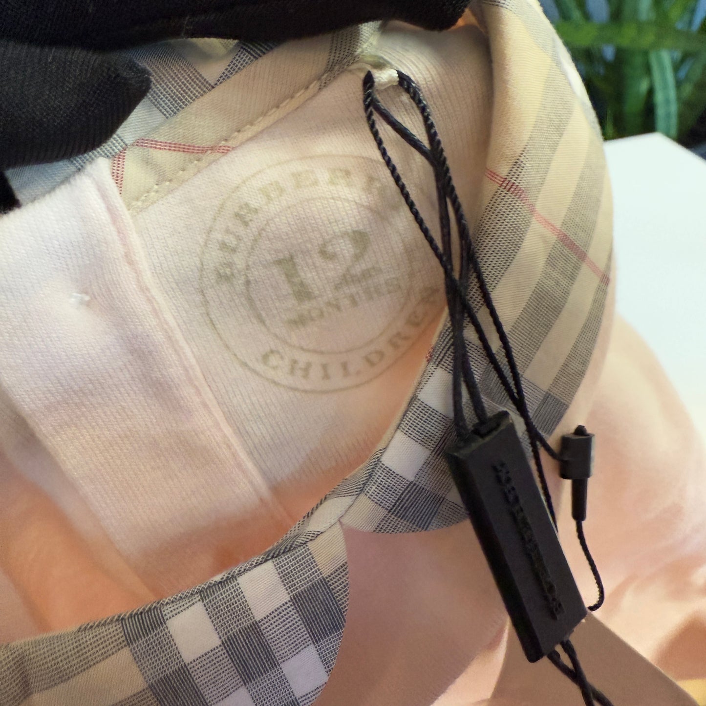 Burberry Children Onesie, Bib, & Hat Set