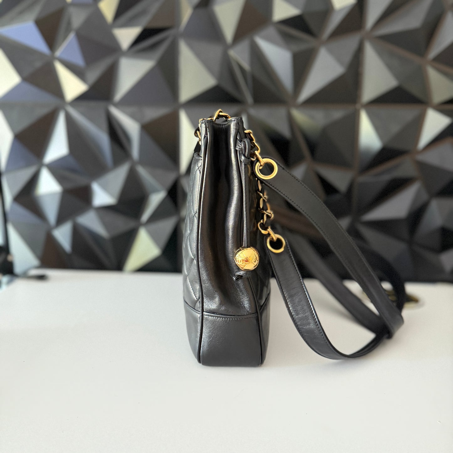 Chanel Lambskin Quilted Shoulder Bag