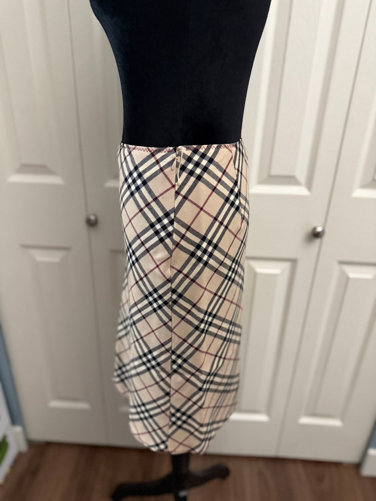Burberry Blue Label Plaid Skirt
