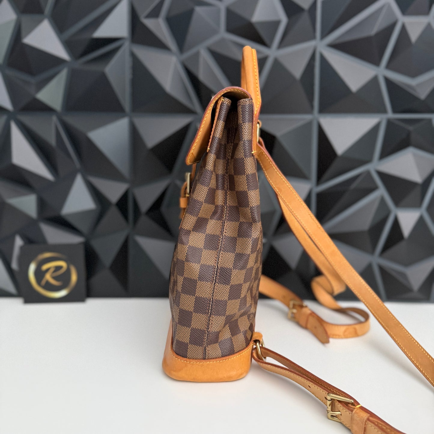 Limited Edition 100th Anniversary Centenaire Damier Ebene Soho backpack