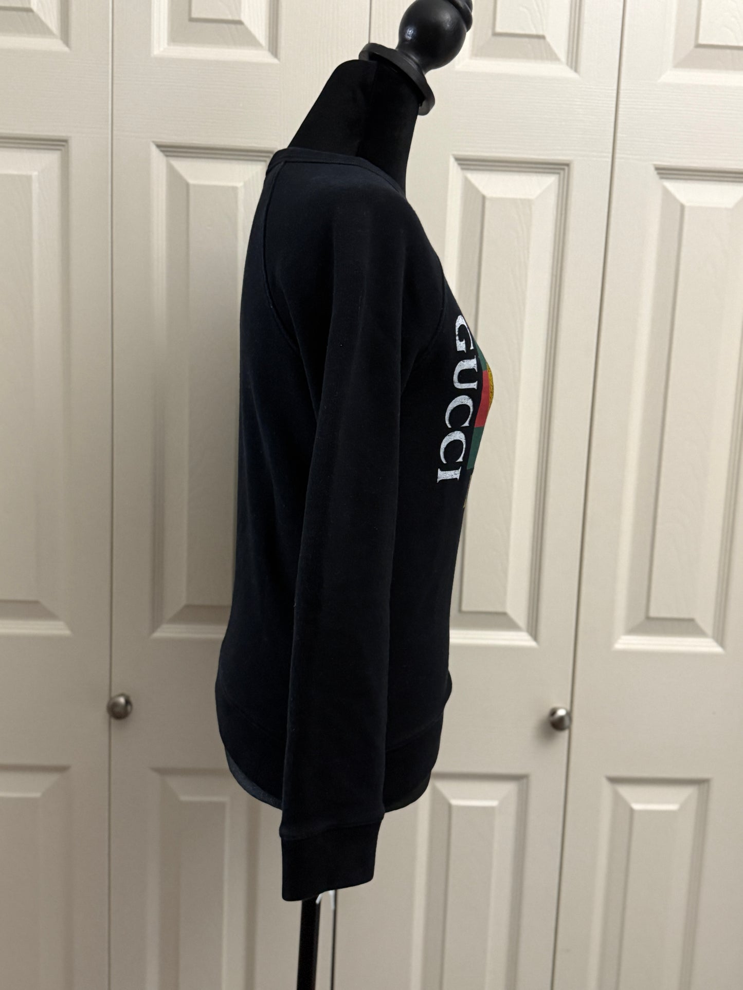 Gucci Black and Gold Crew Neck Sweater