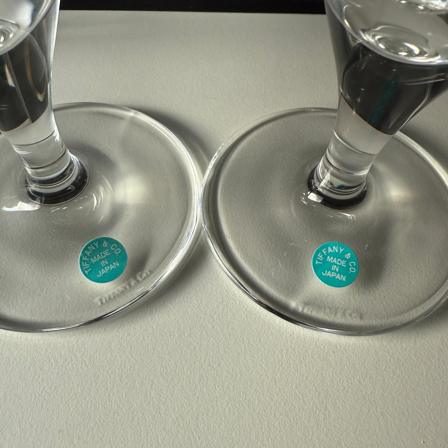 Tiffany & Co. Atlas Pilsner glasses in clear crystal - Brand New with Box