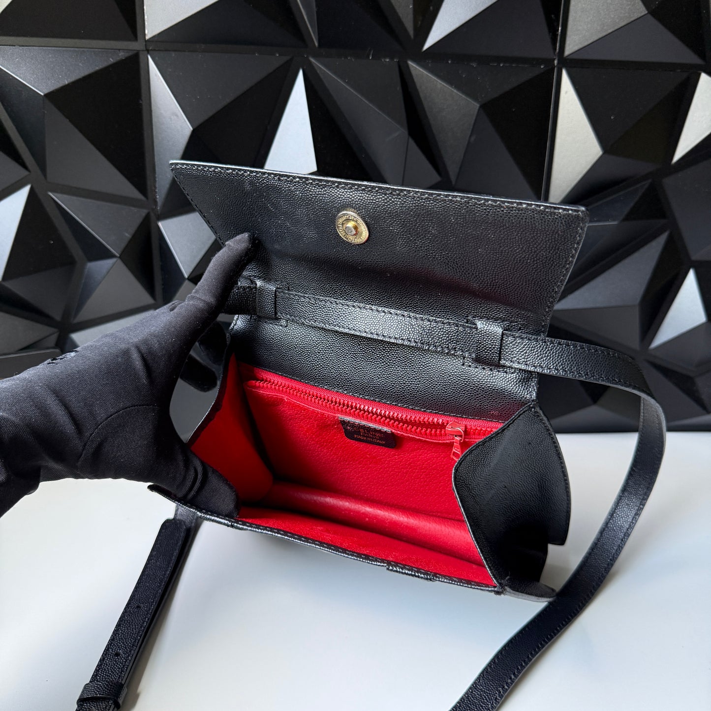 Vintage Celine Black Leather Bag