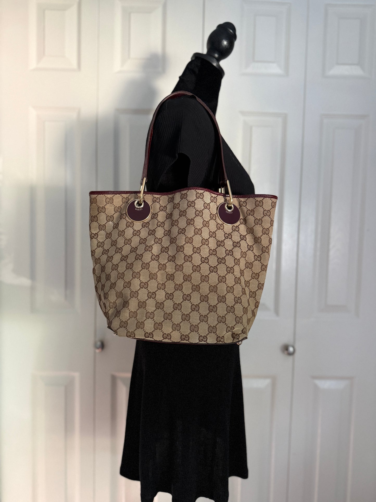 Gucci Canvas Eclipse Tote Bag