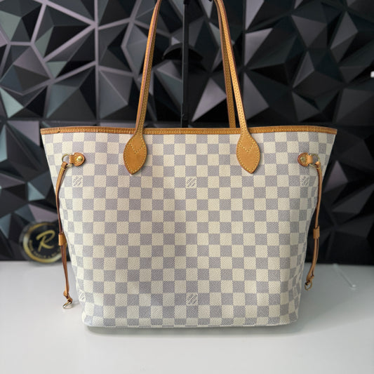 Louis Vuitton Neverfull MM, Damier Azur