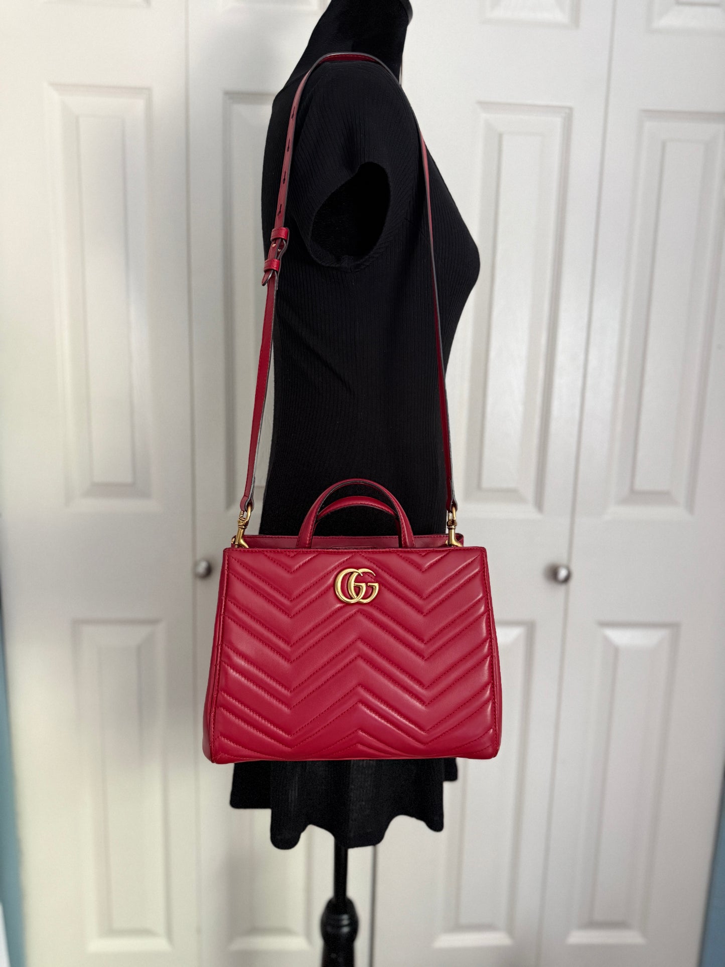 Gucci Marmont Matelassé leather bag, Small