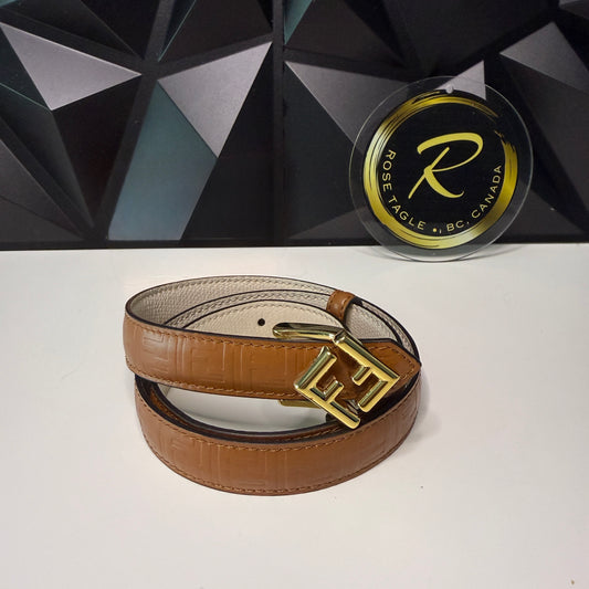 Fendi Reversible Logo Dress Belt