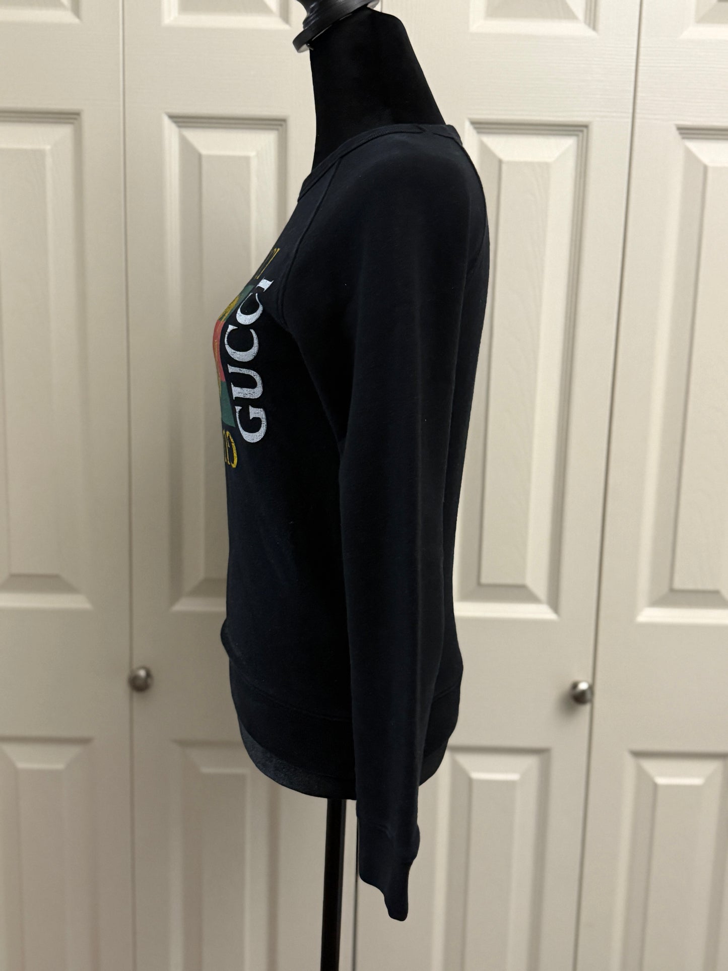 Gucci Black and Gold Crew Neck Sweater