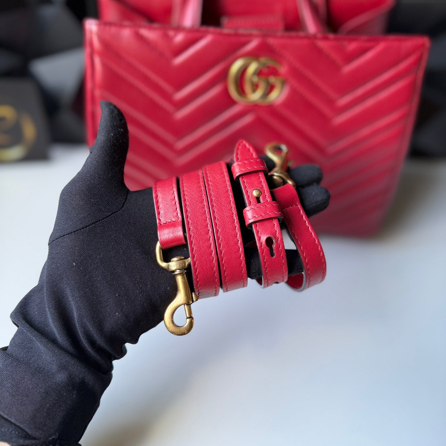Gucci Marmont Matelassé leather bag, Small