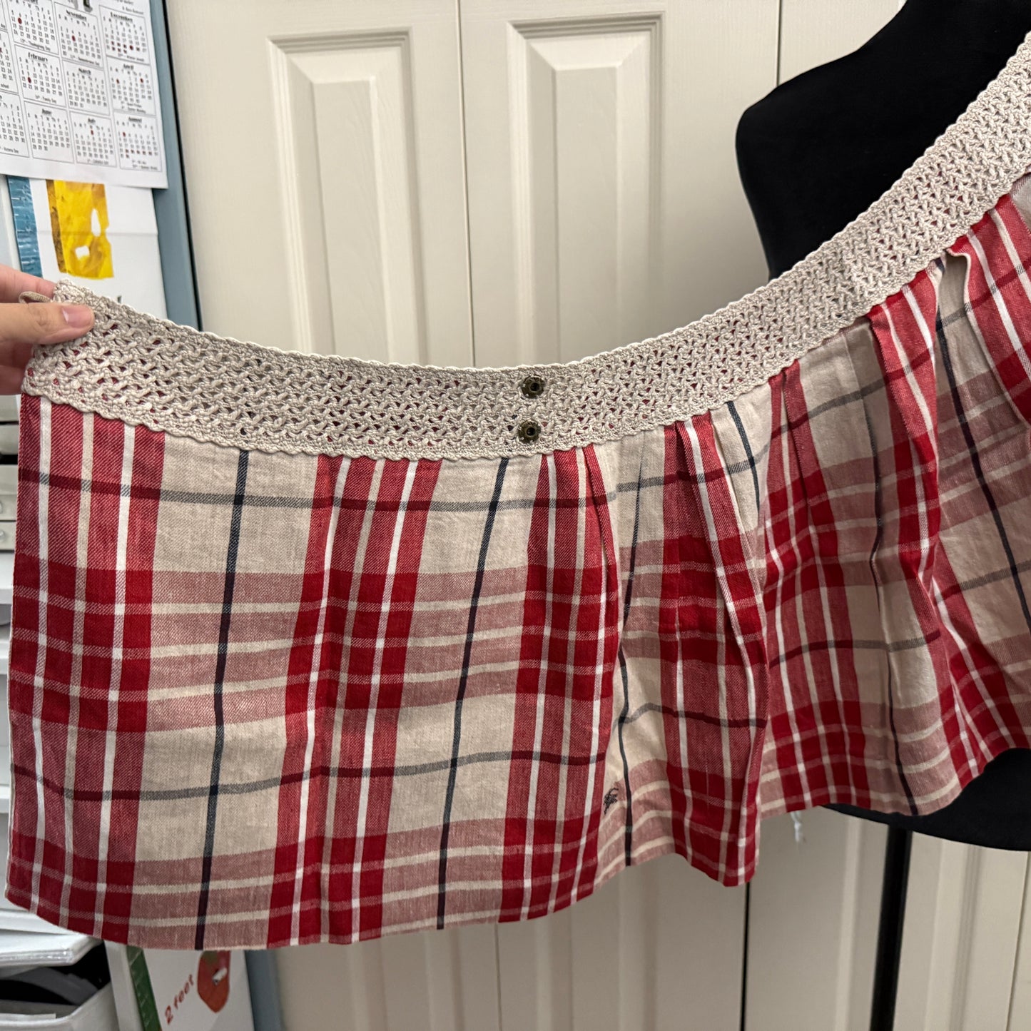 Burberry Blue Label Plaid Skirt