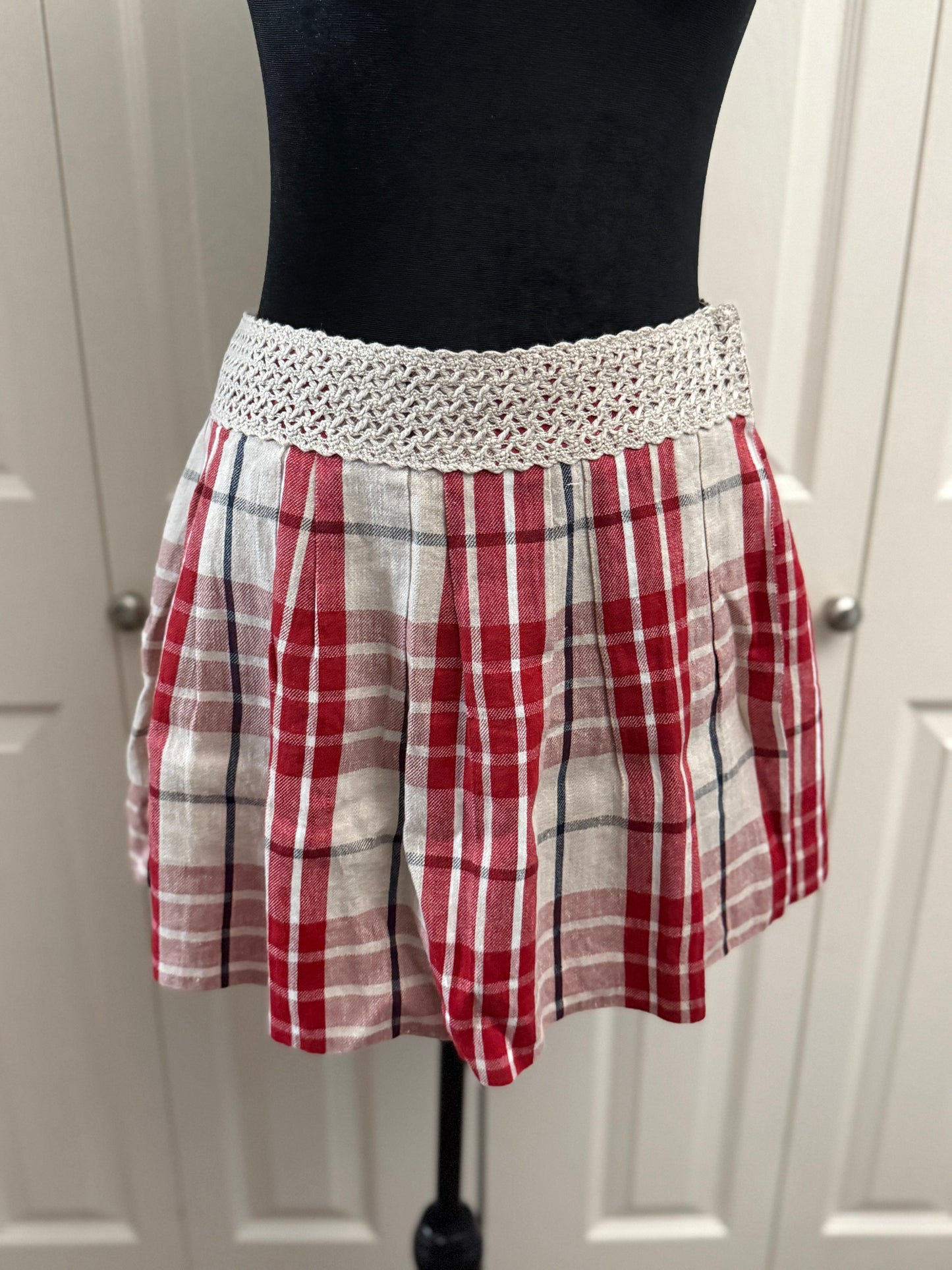 Burberry Blue Label Plaid Skirt