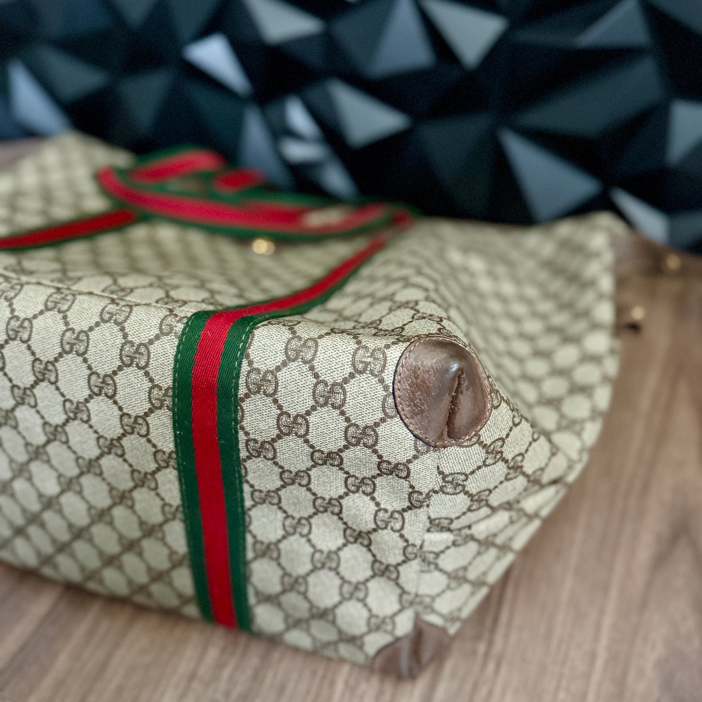 Gucci XL Sherry Line Tote Bag