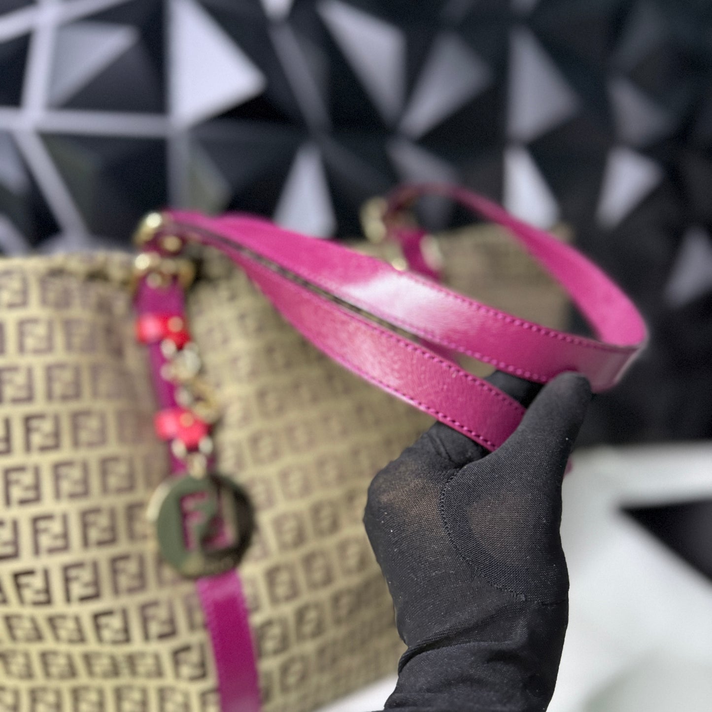 Fendi Zucchino Canvas Superstar Tote