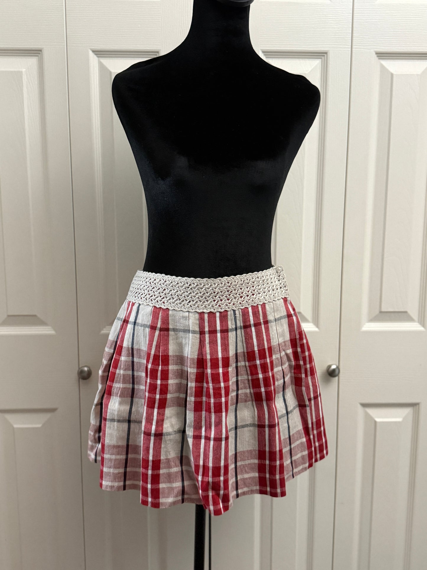 Burberry Blue Label Plaid Skirt