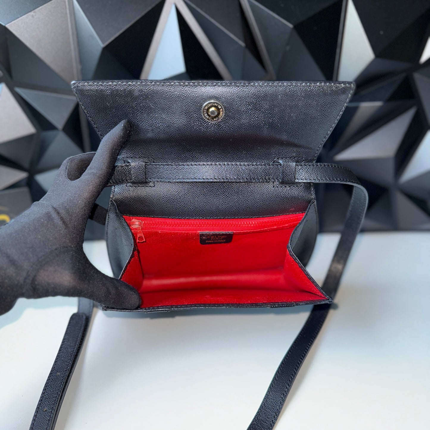 Vintage Celine Black Leather Bag