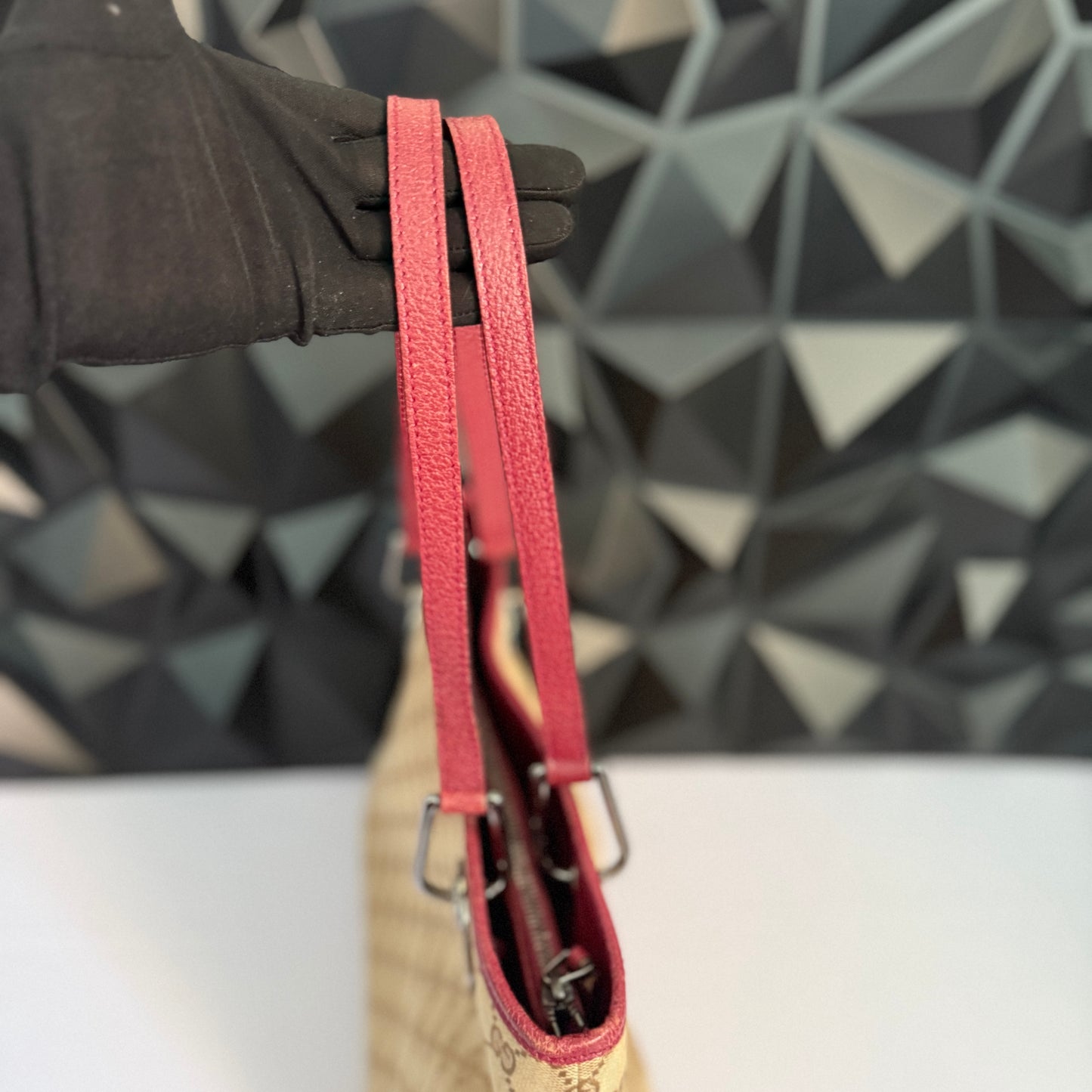 Gucci Canvas Eclipse Tote / Shoulder Bag