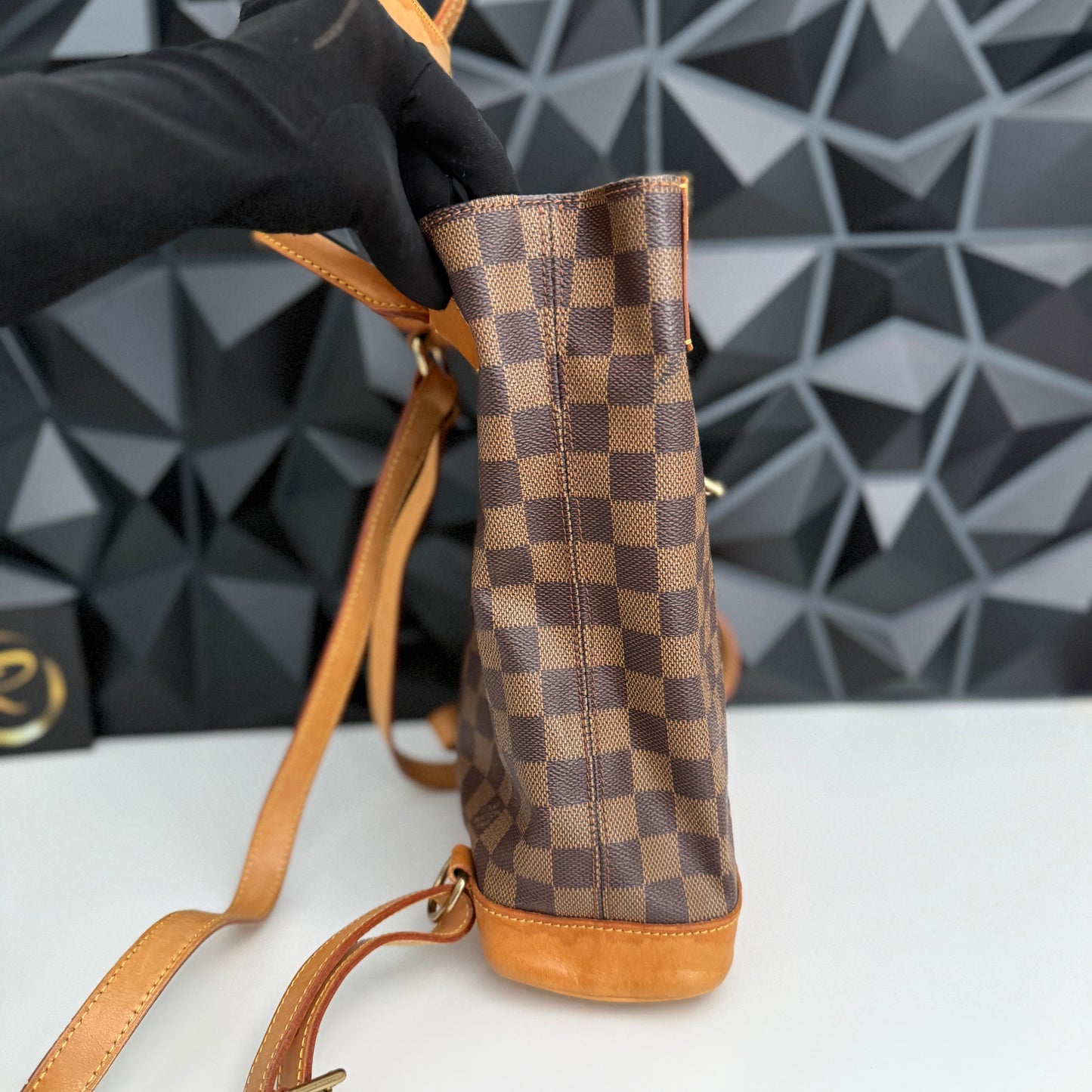 Limited Edition 100th Anniversary Centenaire Damier Ebene Soho backpack