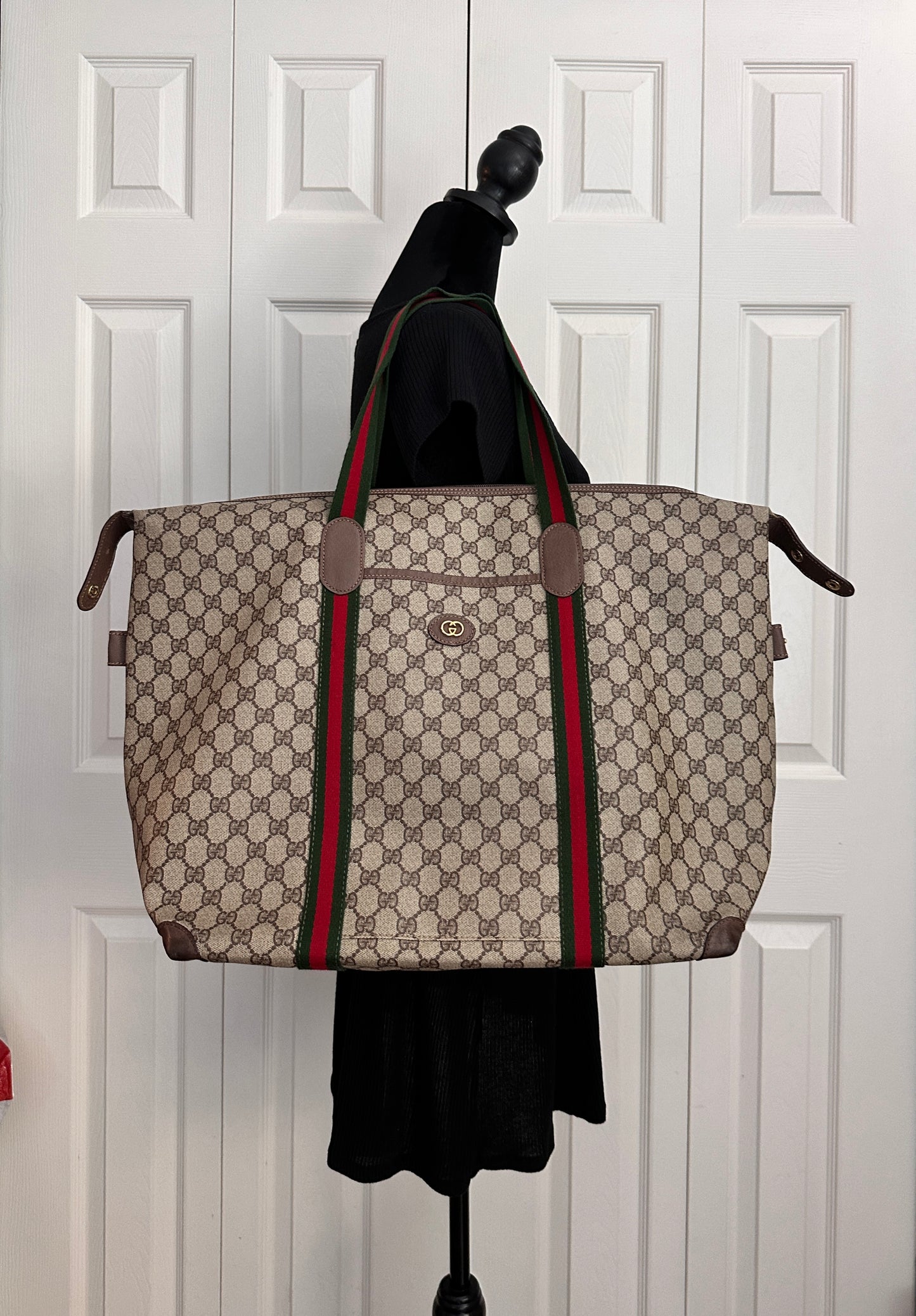 Gucci XL Sherry Line Tote Bag