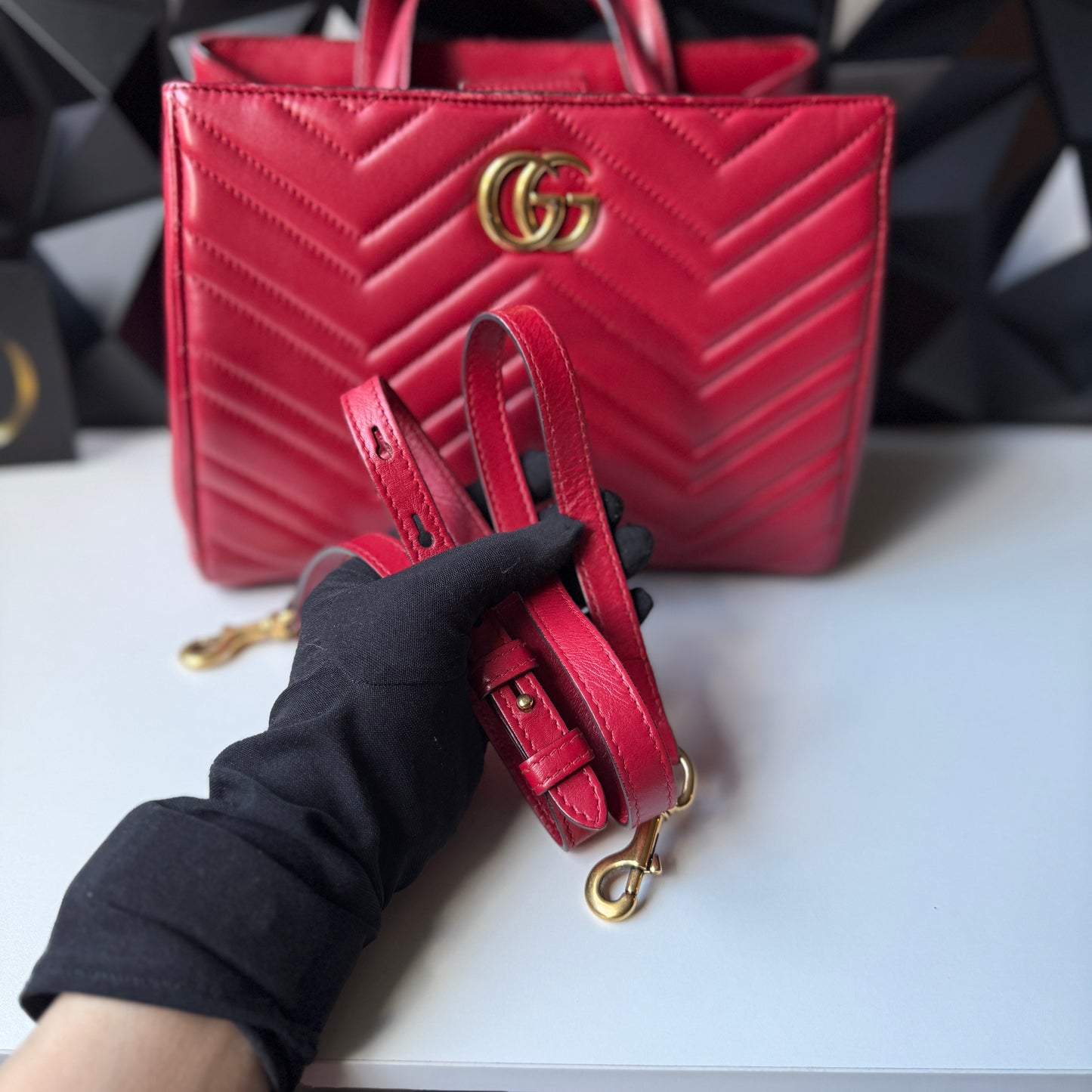 Gucci Marmont Matelassé leather bag, Small