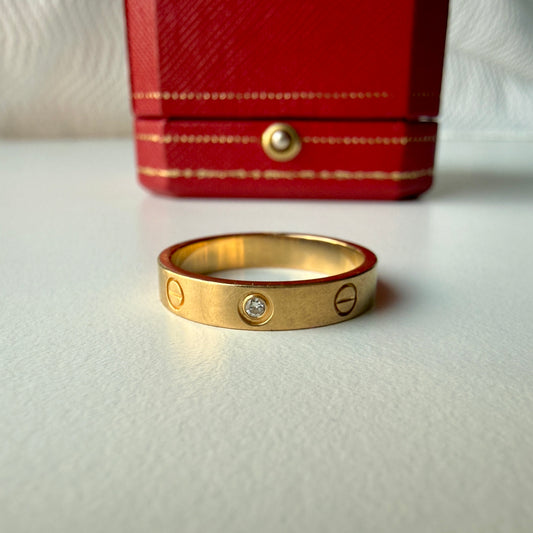 Cartier LOVE Ring, Small model, 1P Diamond