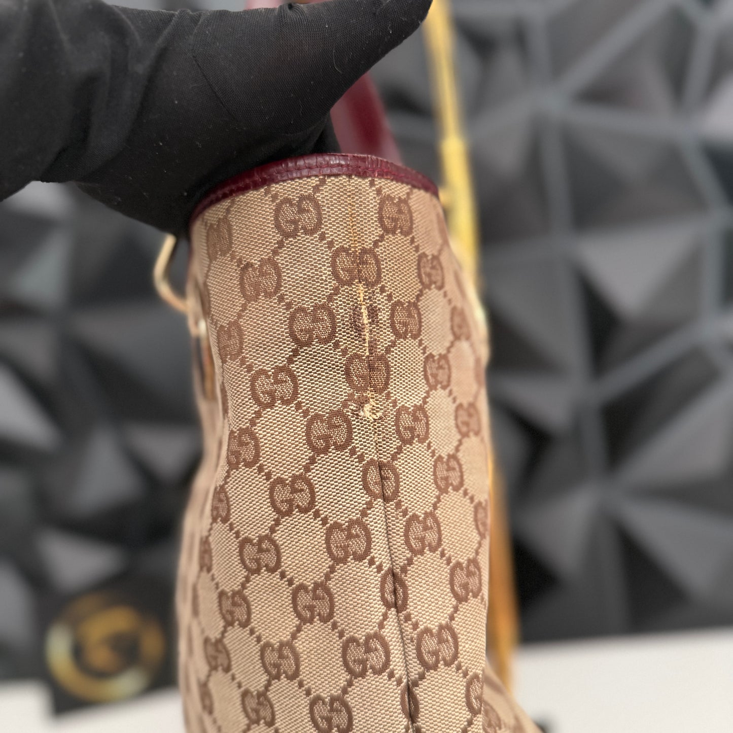 Gucci Canvas Eclipse Tote Bag