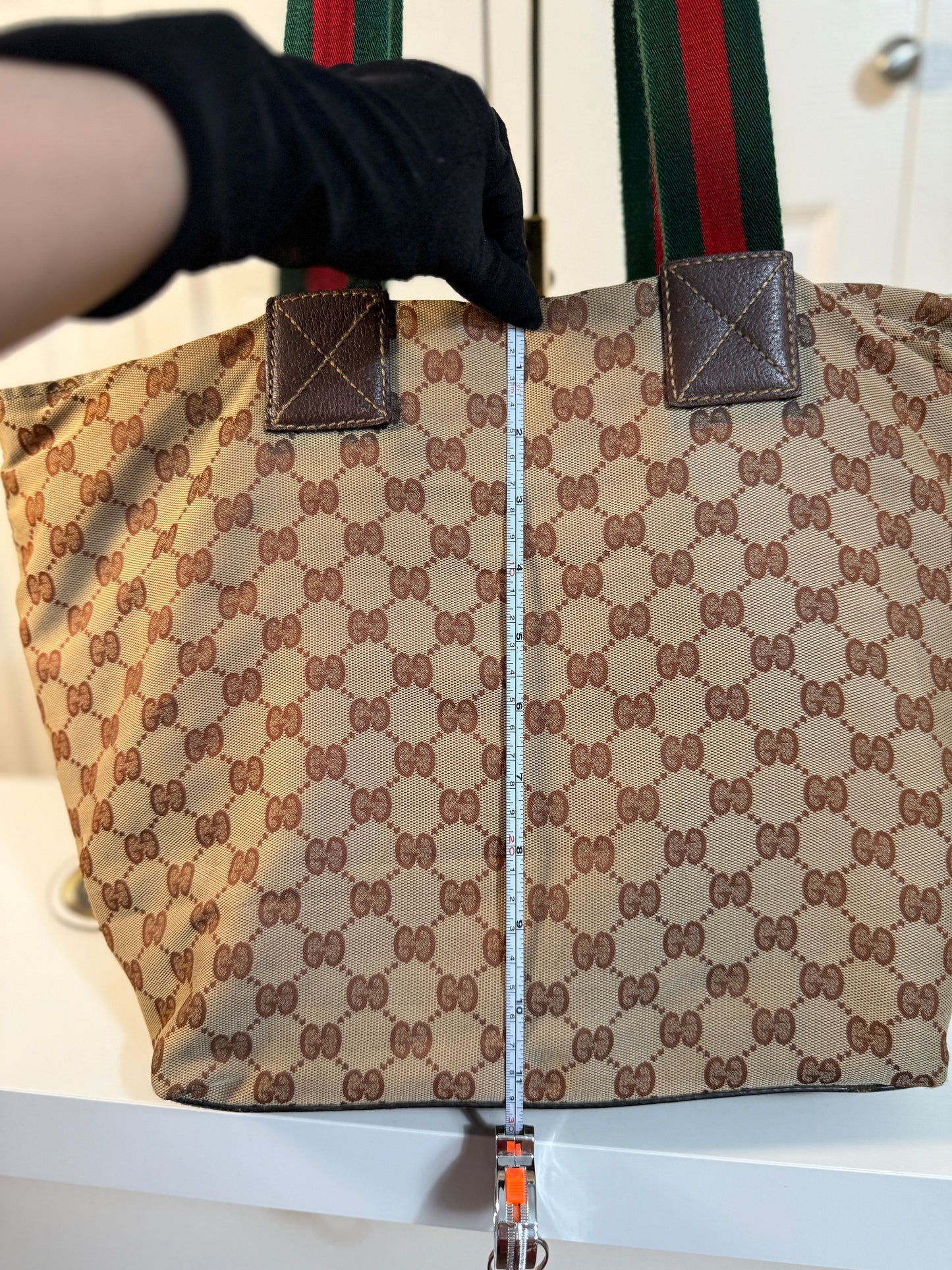 Gucci Sherry Line Canvas Tote