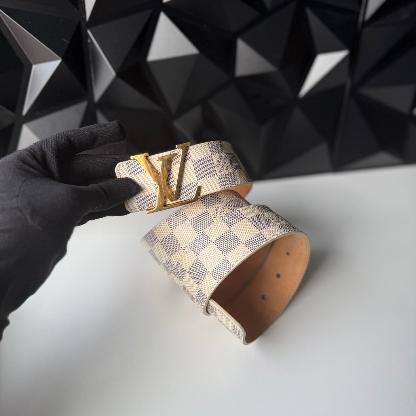 Louis Vuitton Belt, Damier Azur