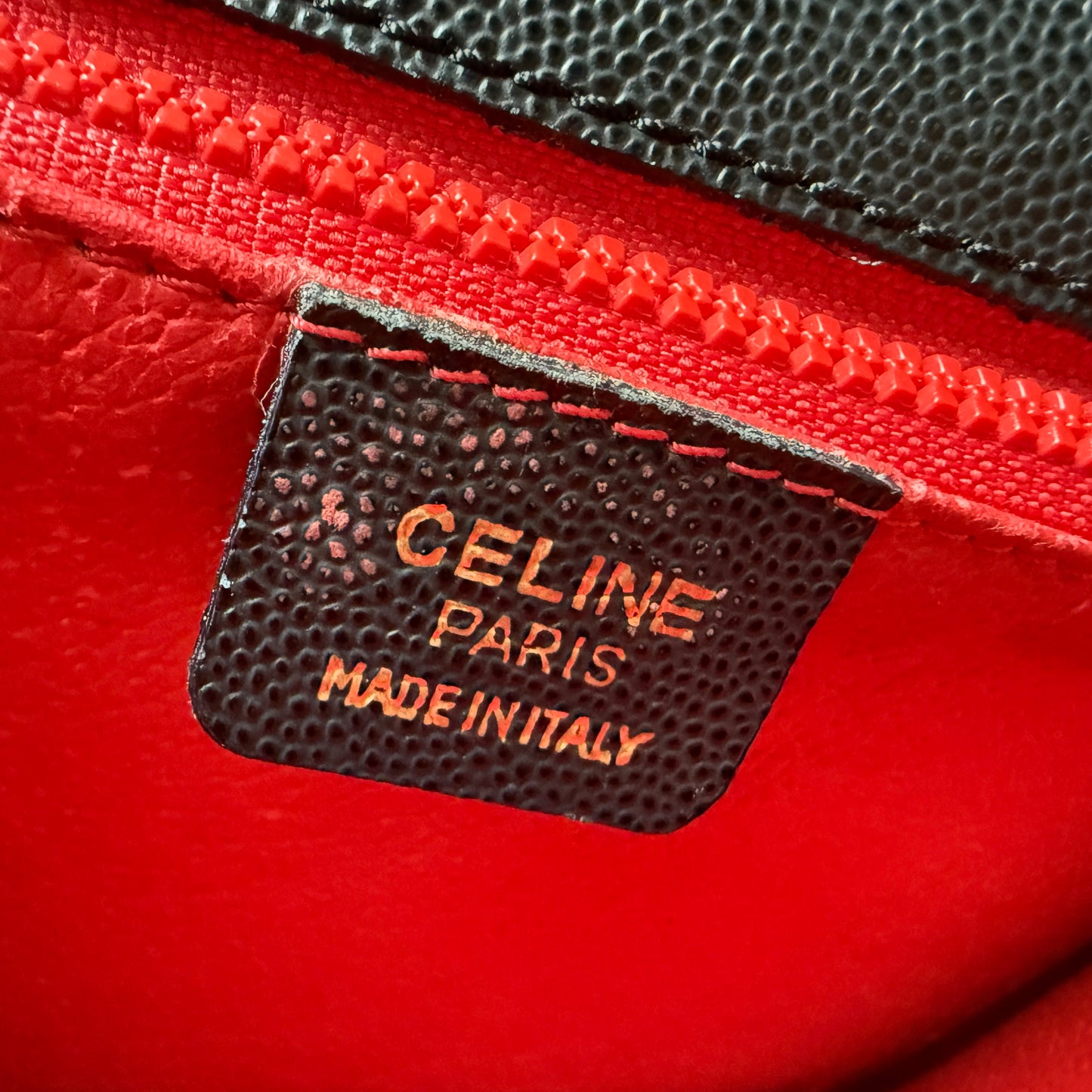 Vintage Celine Black Leather Bag