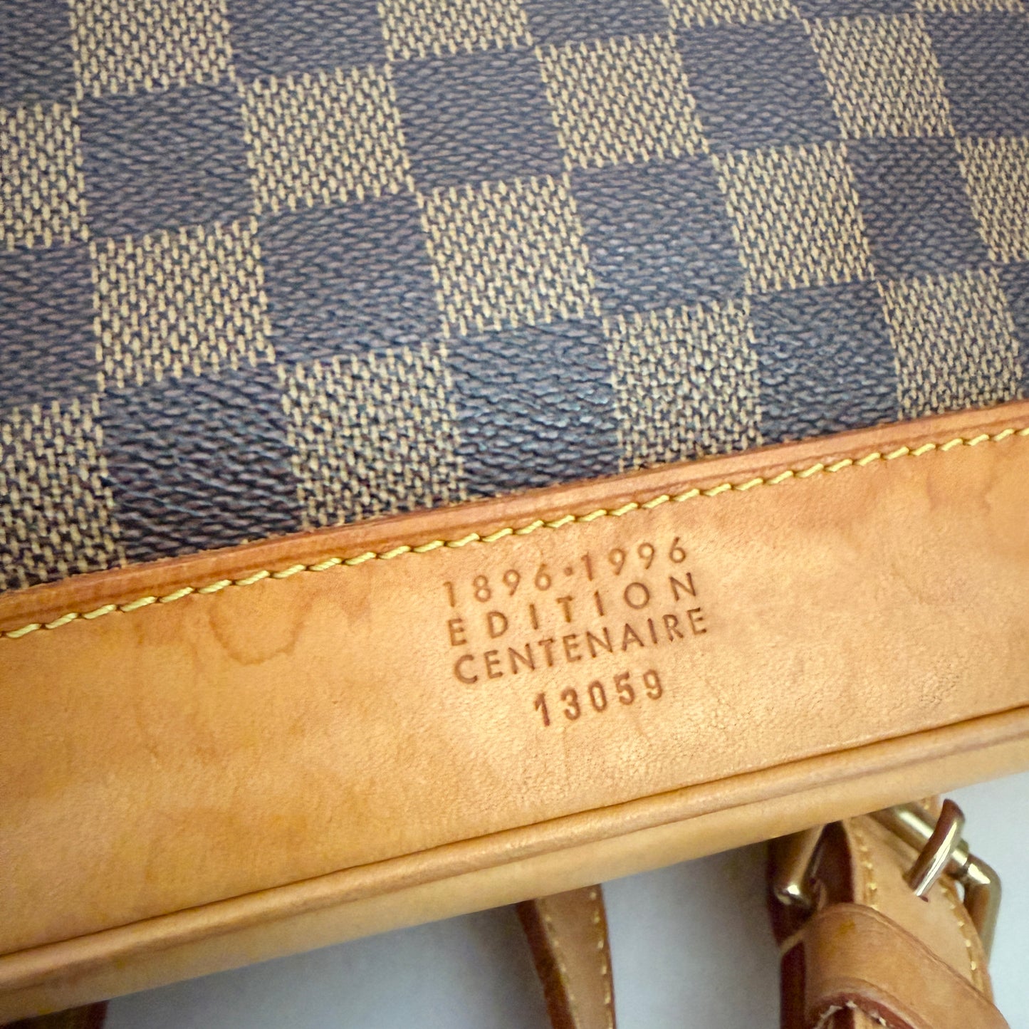 Limited Edition 100th Anniversary Centenaire Damier Ebene Soho backpack