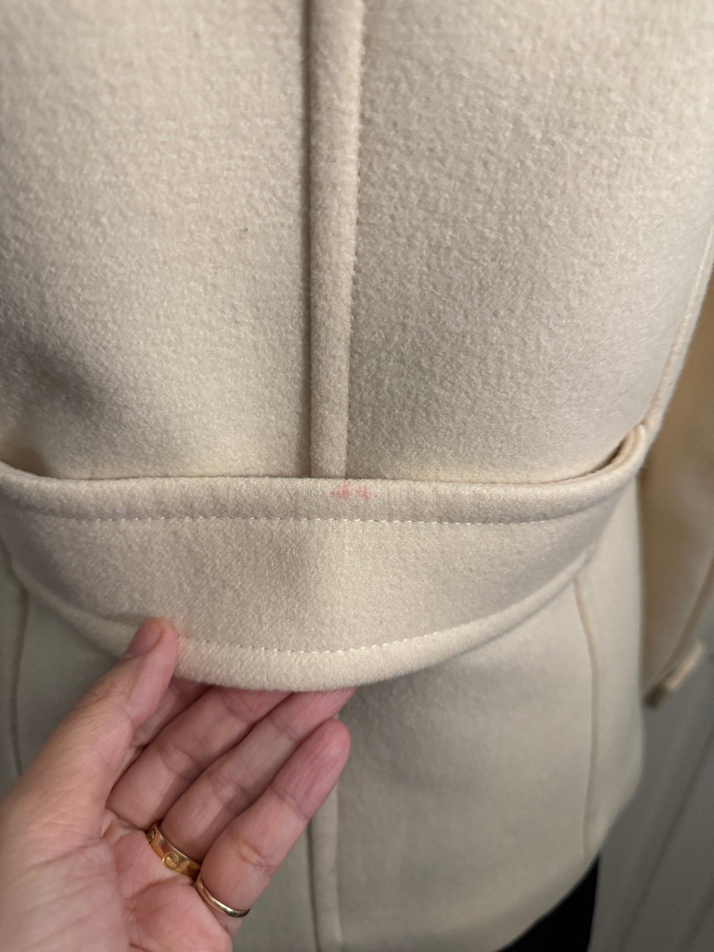 Burberry Blue Label Wool Trench Coat with Hoodie