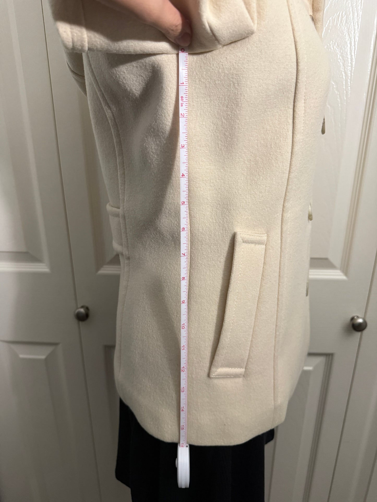 Burberry Blue Label Wool Trench Coat with Hoodie