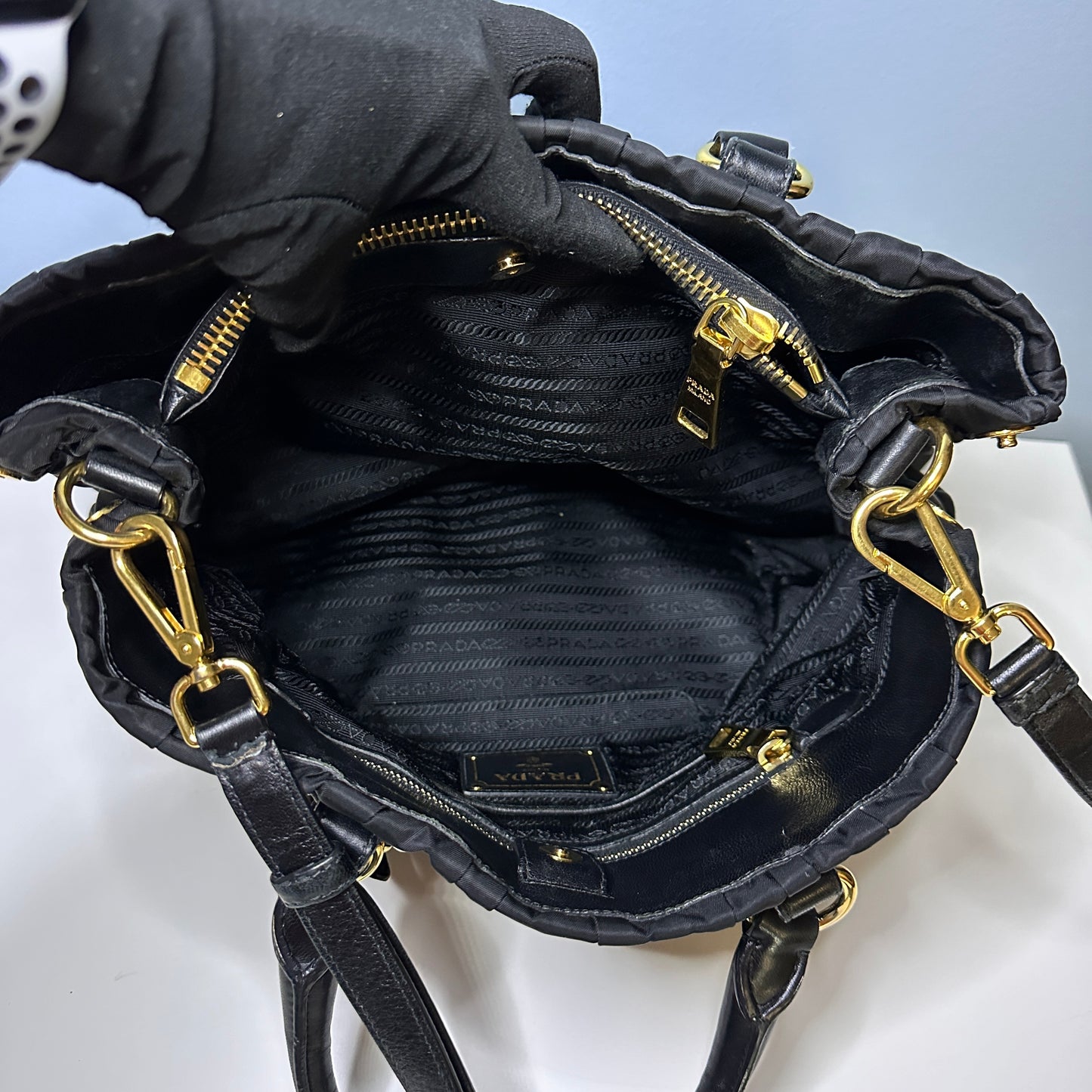 Prada Tessuto Nylon Gaufre 2-way