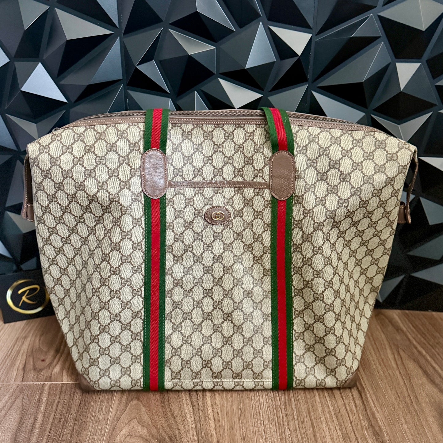 Gucci XL Sherry Line Tote Bag