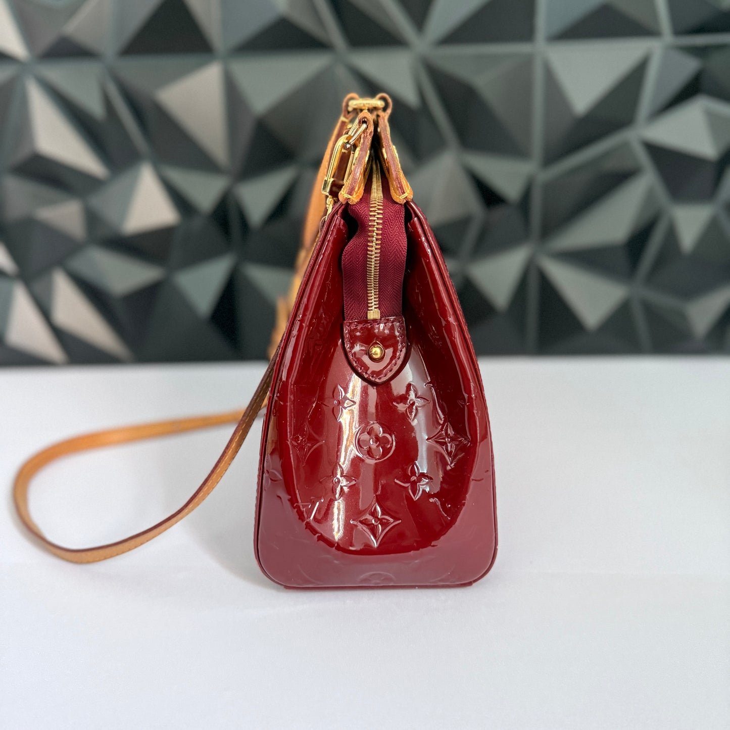 Louis Vuitton Brea MM Vernis Leather