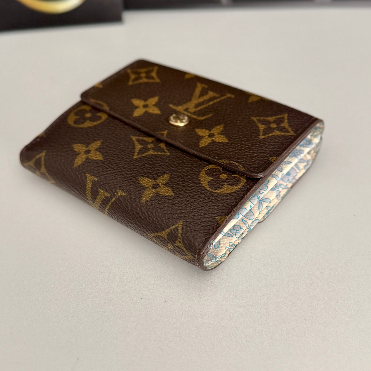 Limited Edition Louis Vuitton Fleuri Collection Elise Compact Wallet