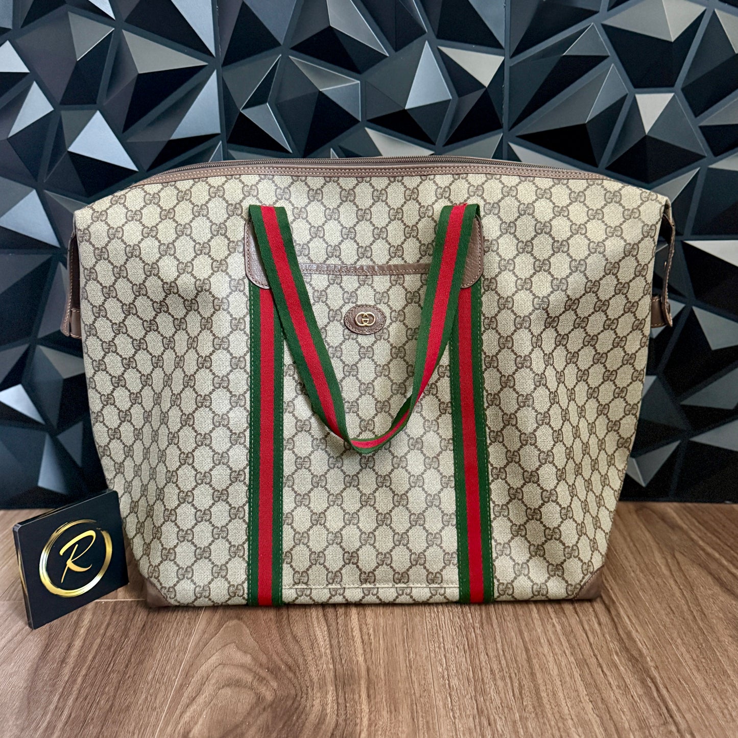 Gucci XL Sherry Line Tote Bag