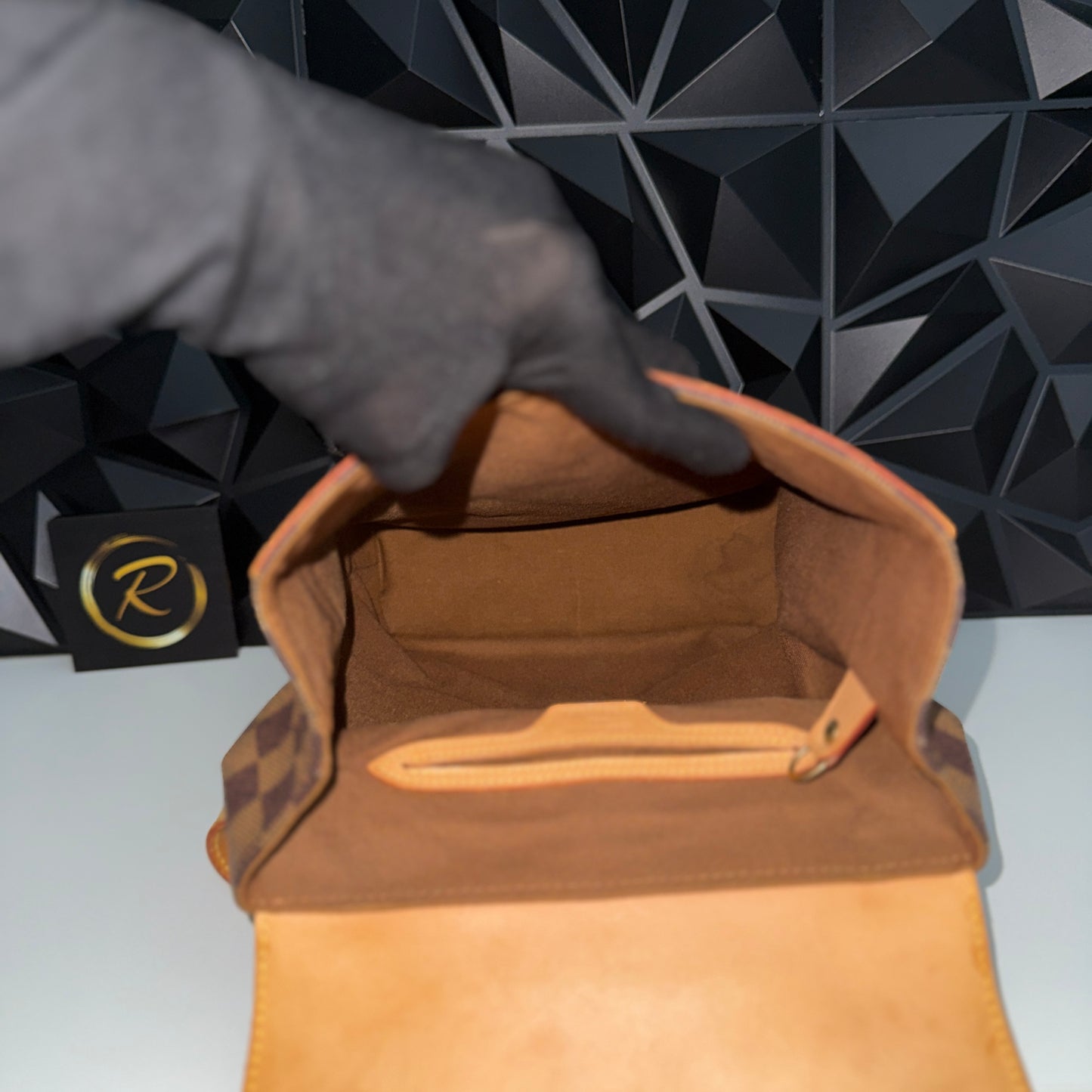 Limited Edition 100th Anniversary Centenaire Damier Ebene Soho backpack