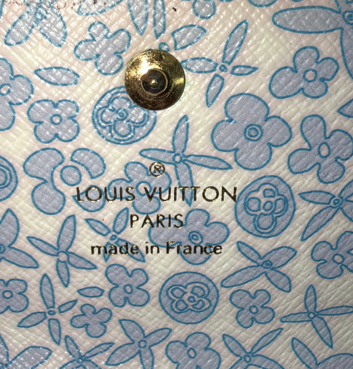Limited Edition Louis Vuitton Fleuri Collection Elise Compact Wallet