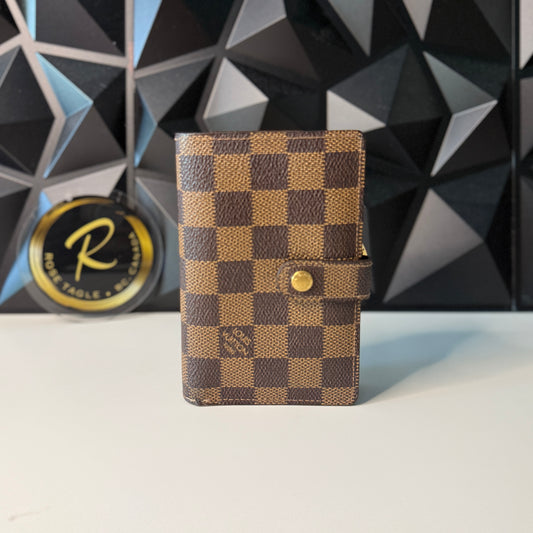 Louis Vuitton Damier Ebene Kisslock Wallet