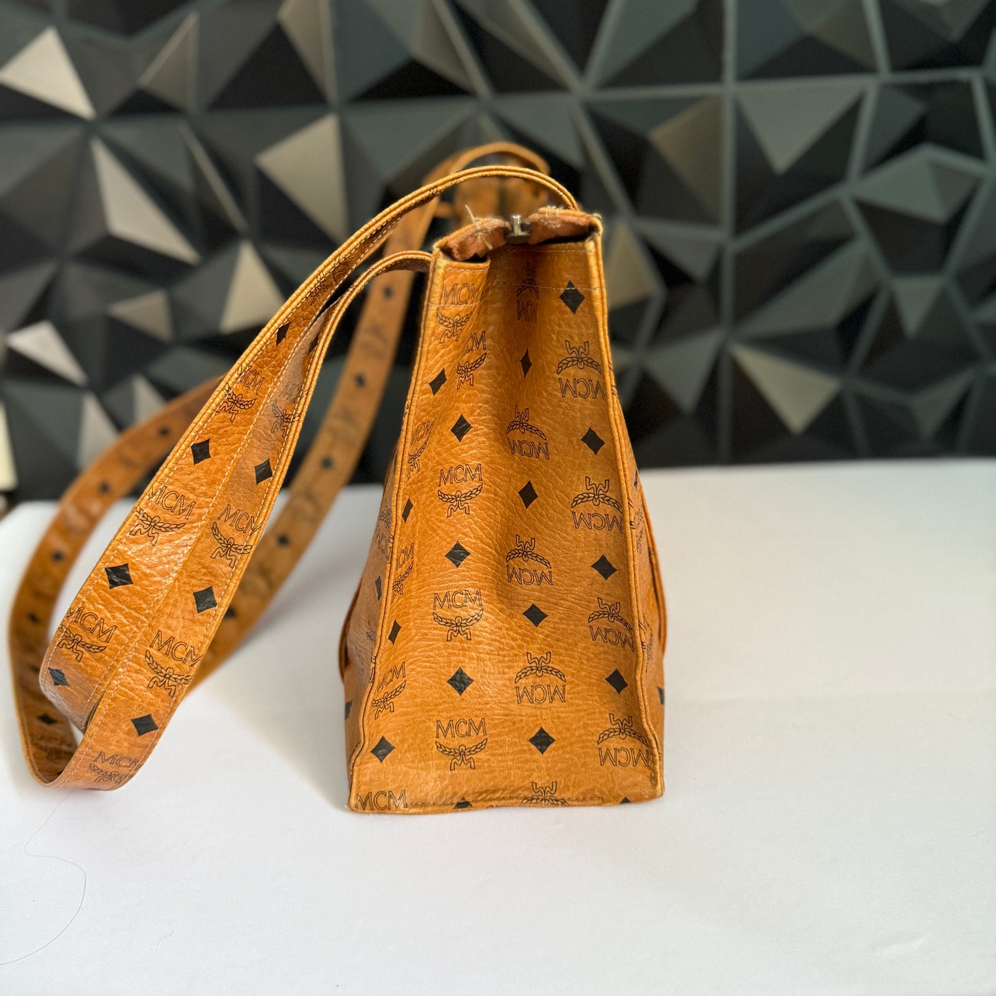 MCM Shoppers Tote Long Handle