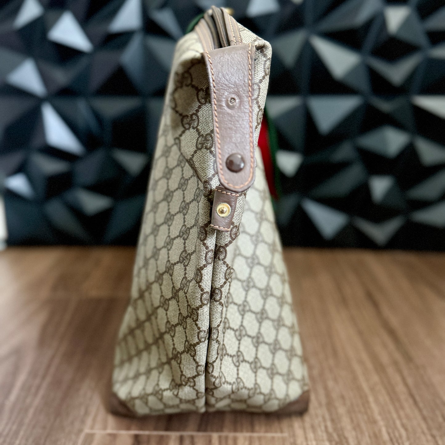 Gucci XL Sherry Line Tote Bag