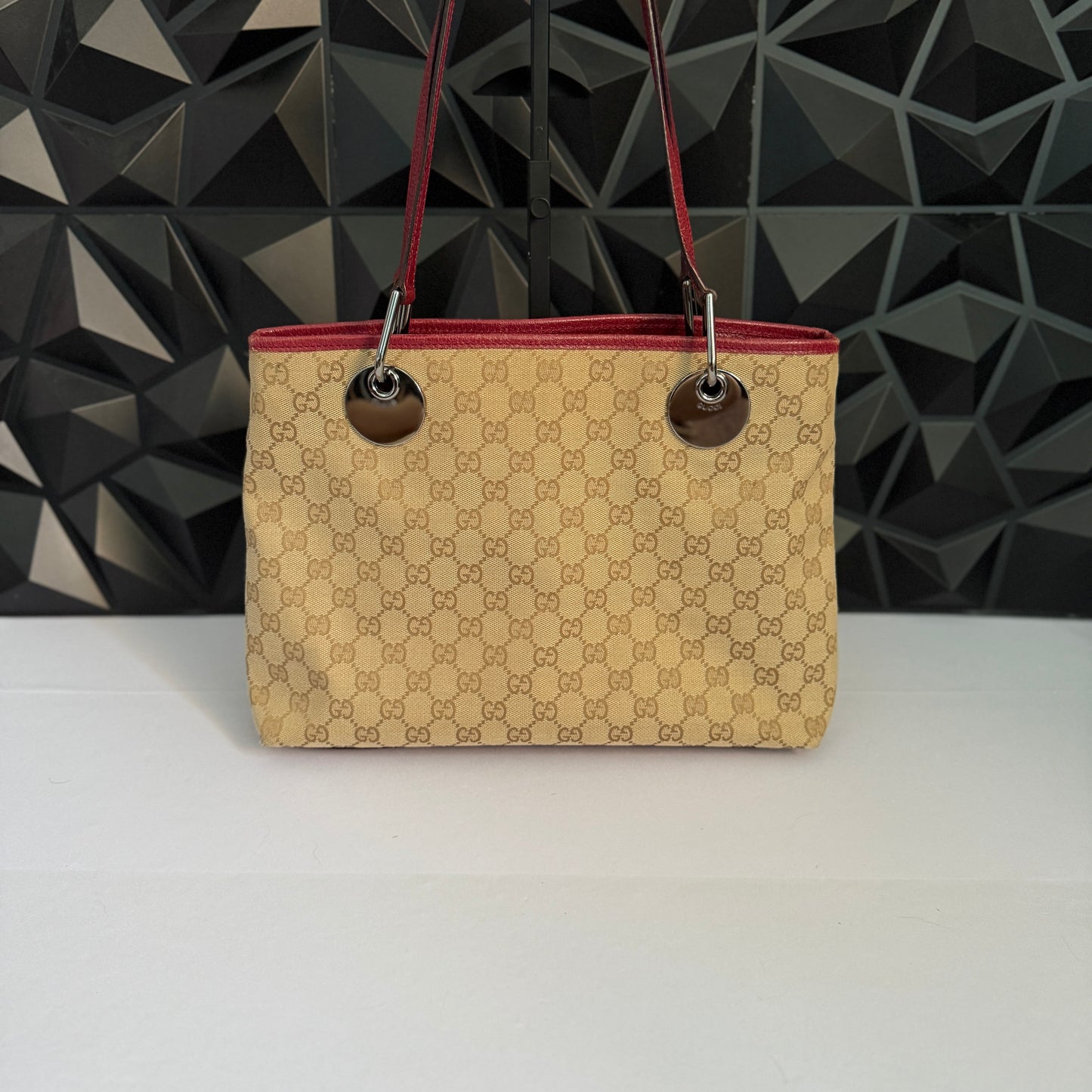 Gucci Canvas Eclipse Tote / Shoulder Bag
