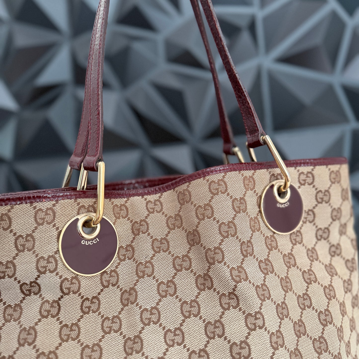 Gucci Canvas Eclipse Tote Bag