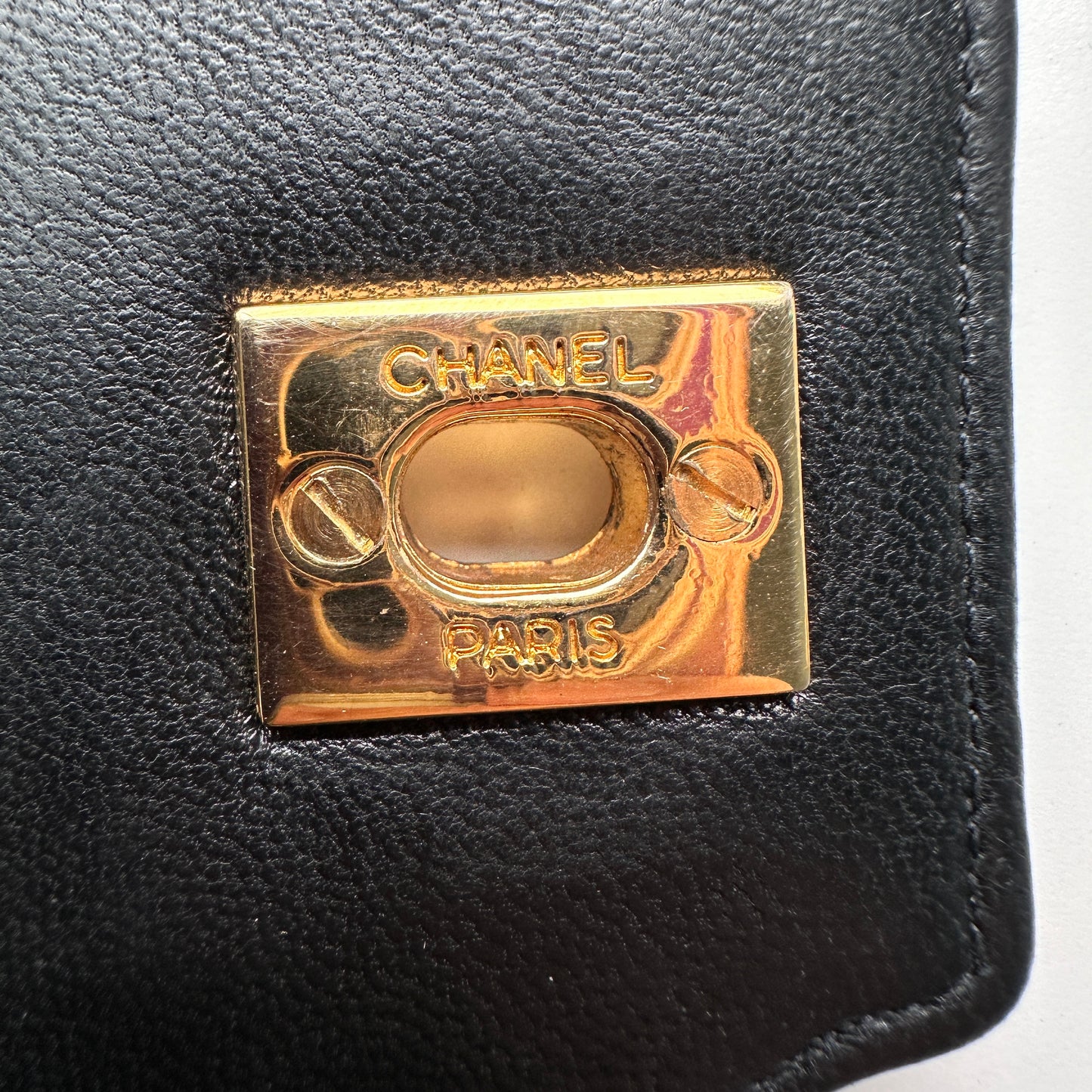 Chanel Vintage Diana – Lambskin, Medium Black 24K GHW