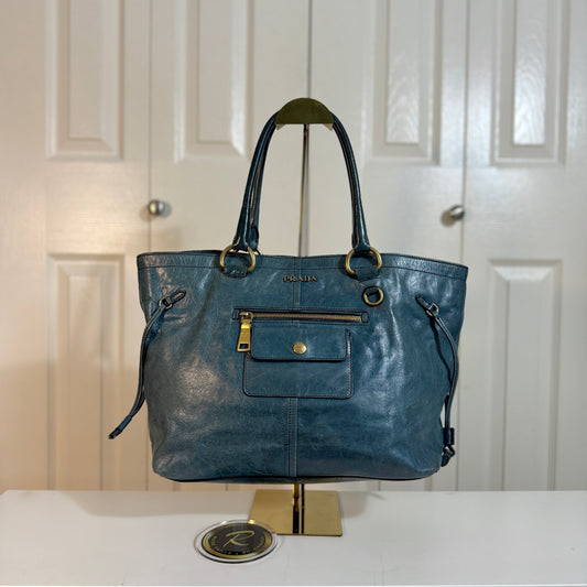 Prada Vitello Shine Leather Tote