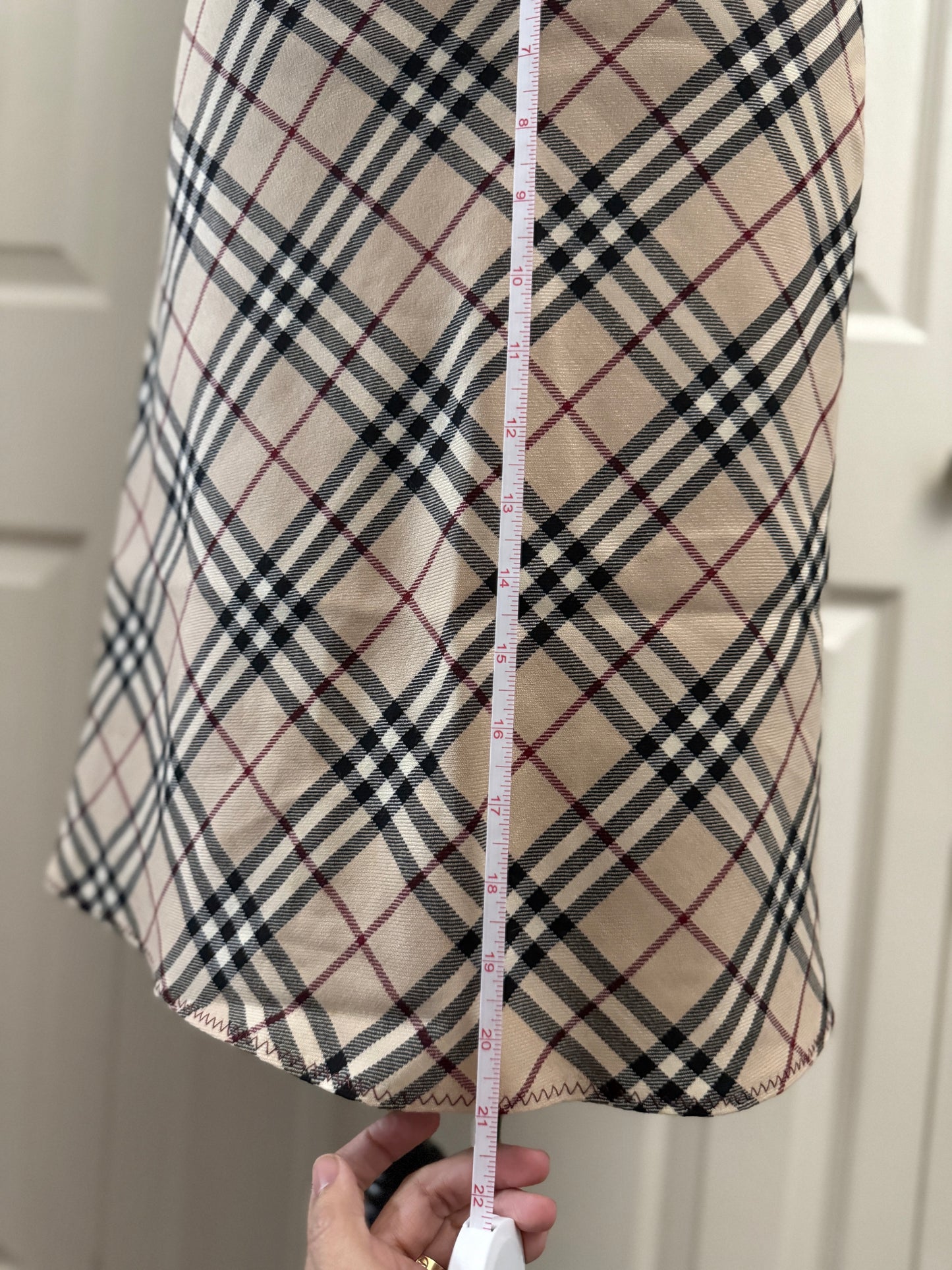Burberry Blue Label Plaid Skirt