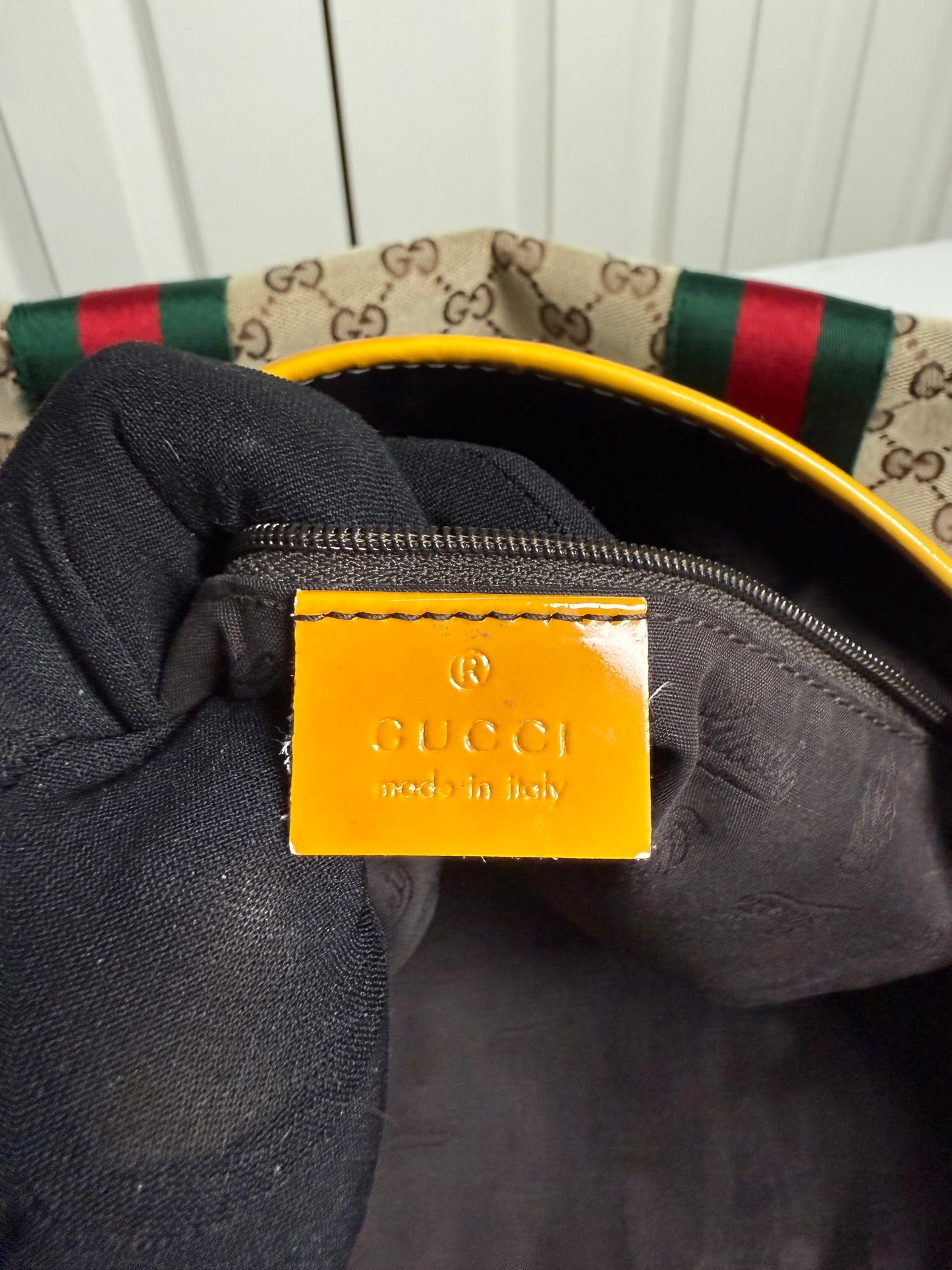 Gucci Sherry Line Canvas Tote Bag, Small