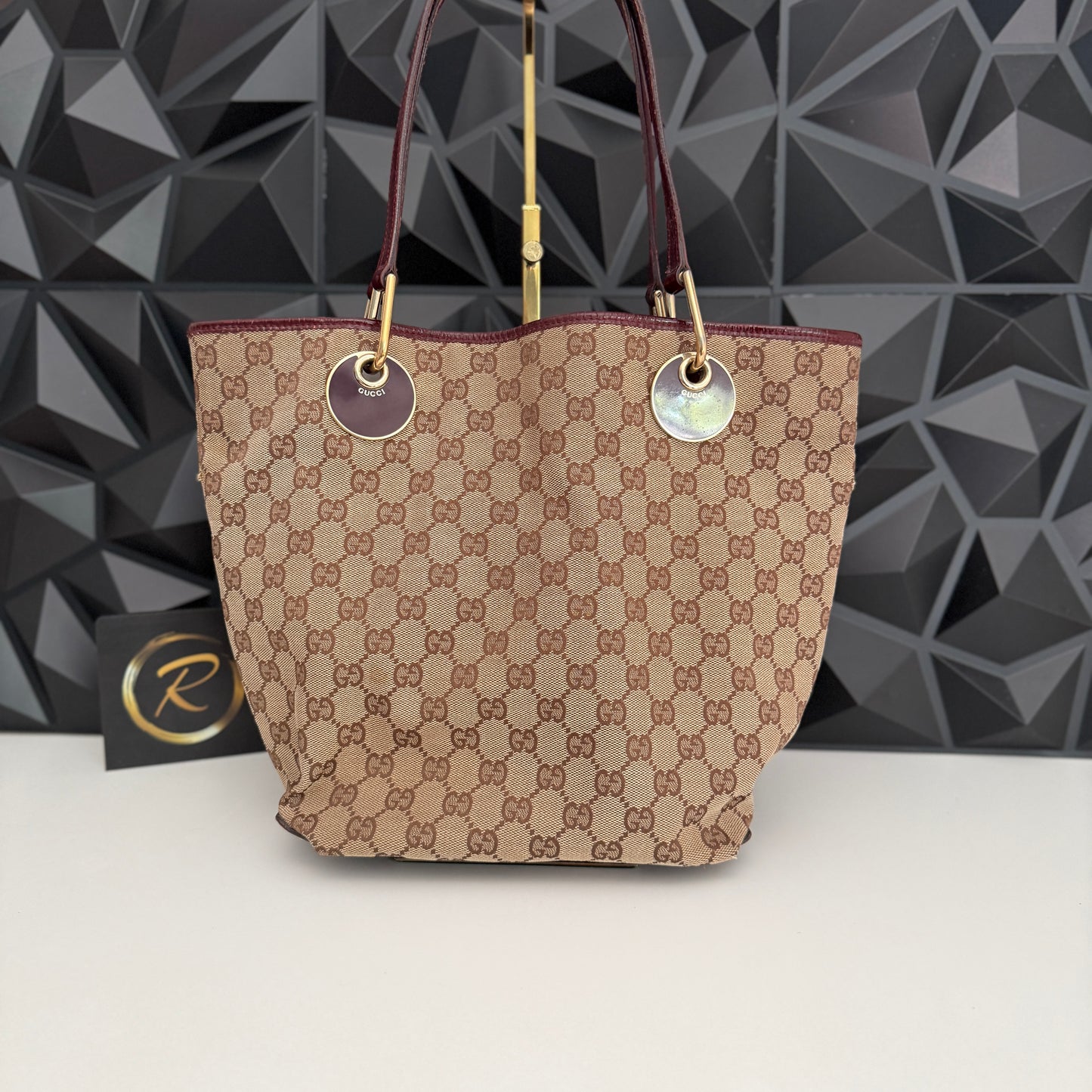 Gucci Canvas Eclipse Tote Bag