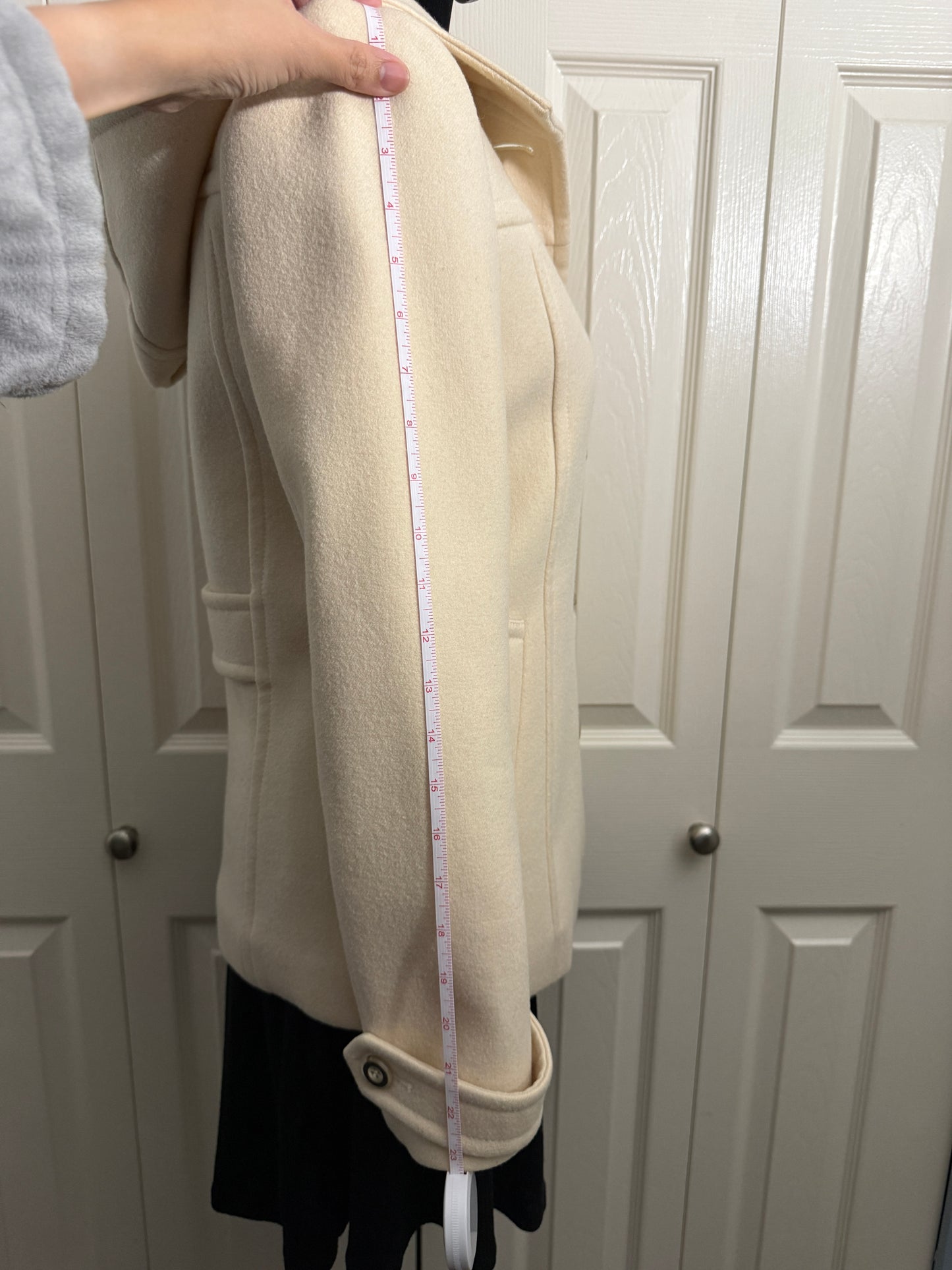 Burberry Blue Label Wool Trench Coat with Hoodie